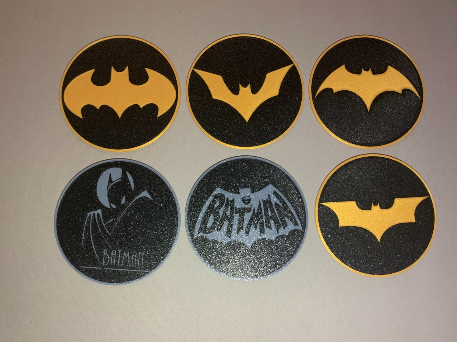 #565 Batman Coasters Set of 6 — vue 1