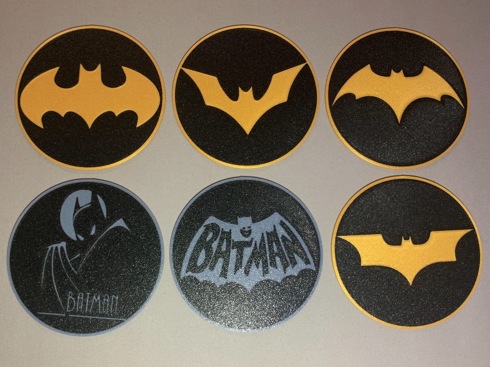 #565 Batman Coasters Set of 6 — vue 2