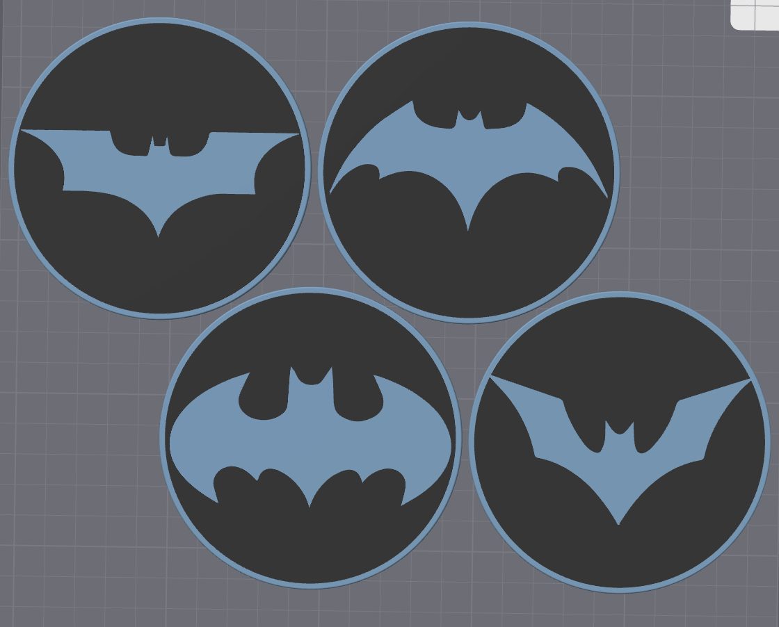 #565 Batman Coasters Set of 6 — vue 7