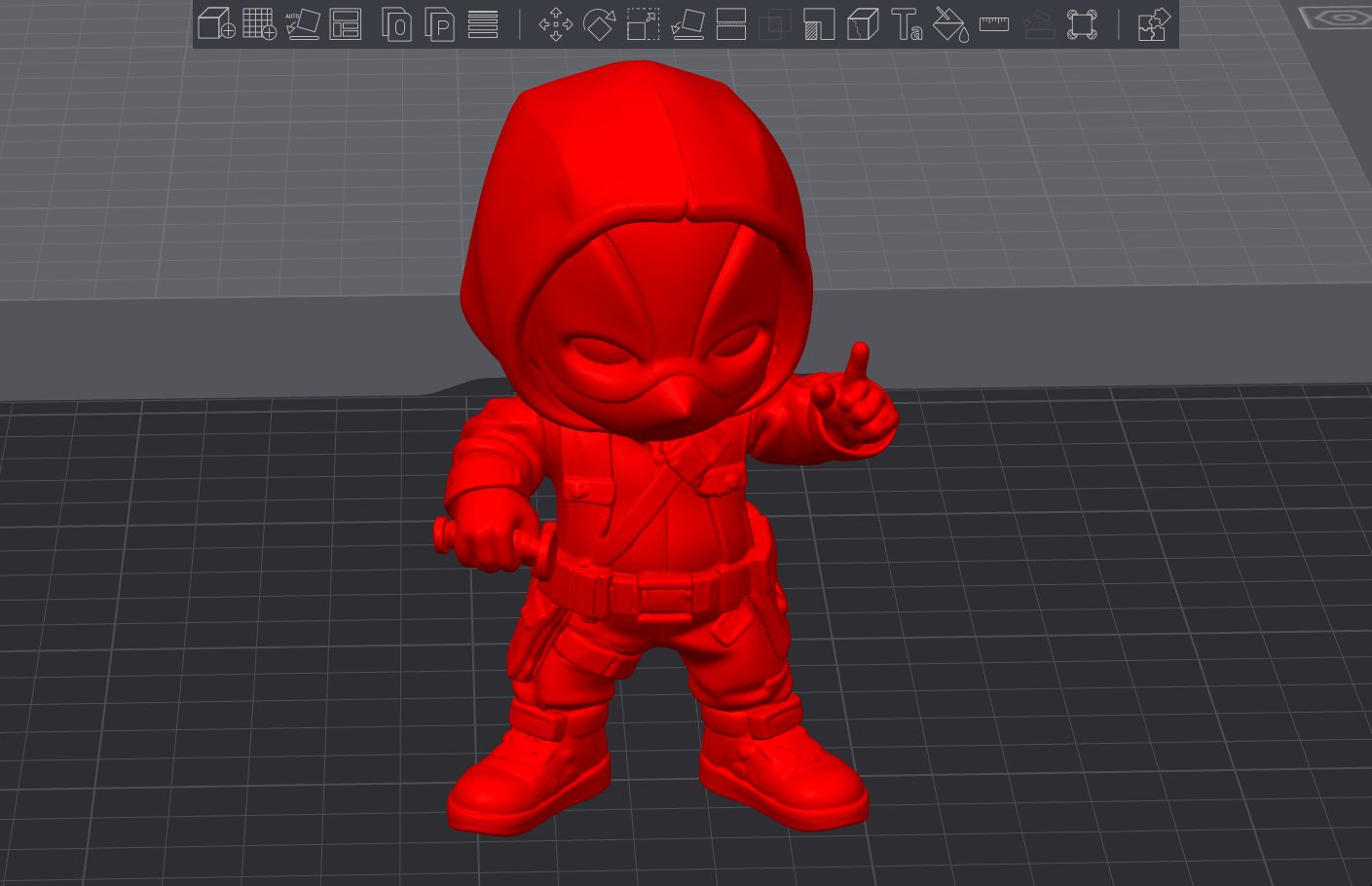 #601 Deadpool Chibi 3D Prêt à l'Action — vue 1