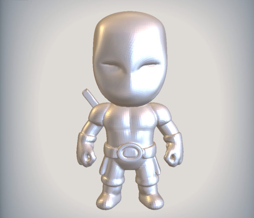 #608 Cute Deadpool Statue - Big Head — vue 10
