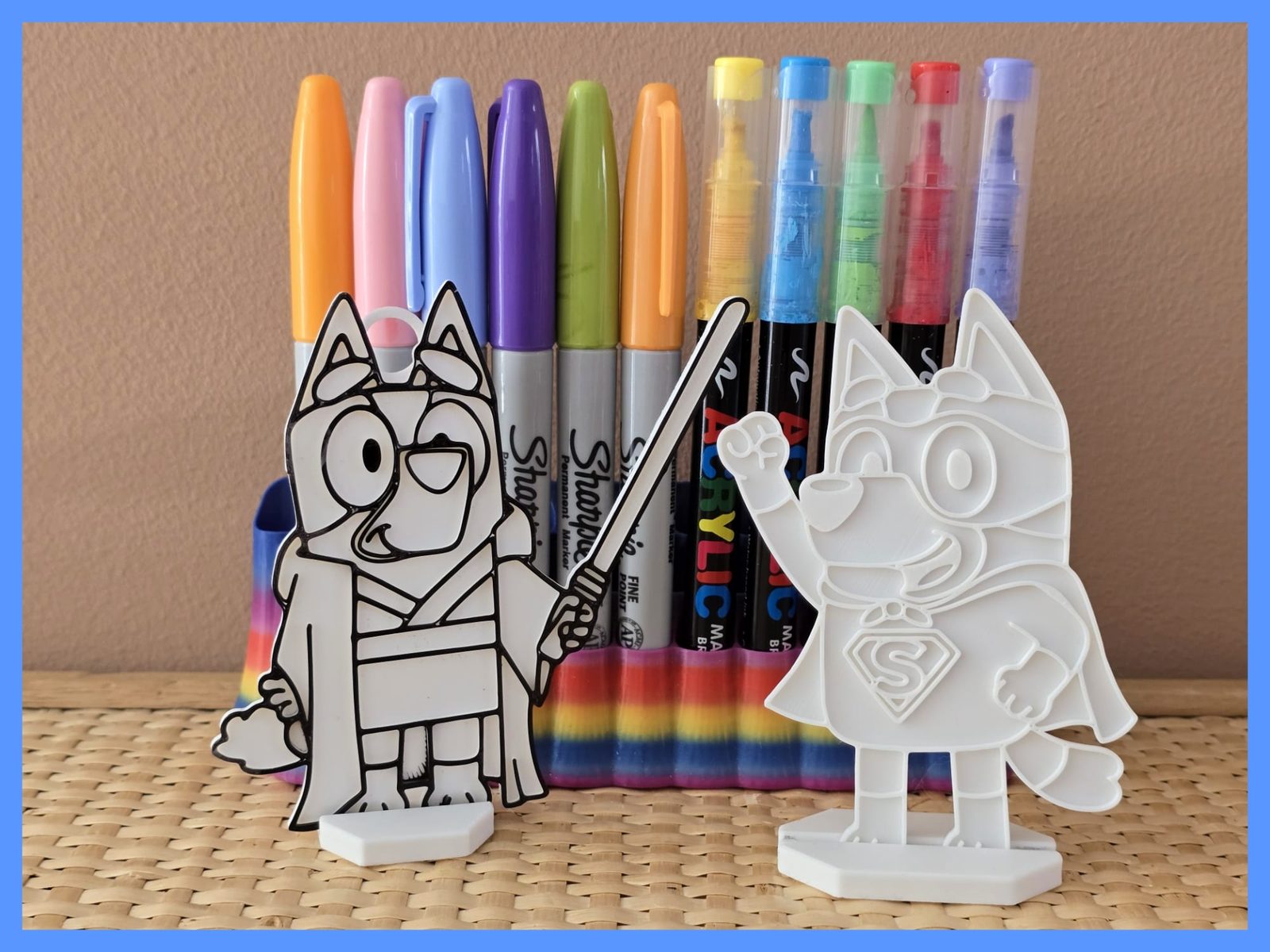#661 Bluey Lightsaber Superman Diy Coloring — vue 2