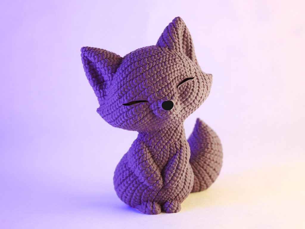 #685 Knitted Cute Fox — vue 2