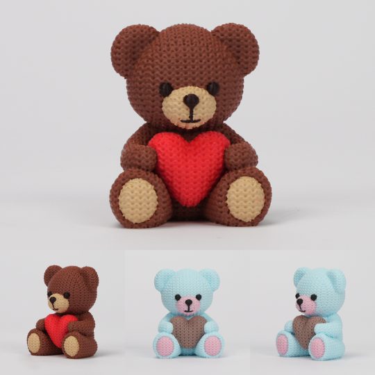 #697 Knitted Valentine's Day Teddy Bear — vue 2