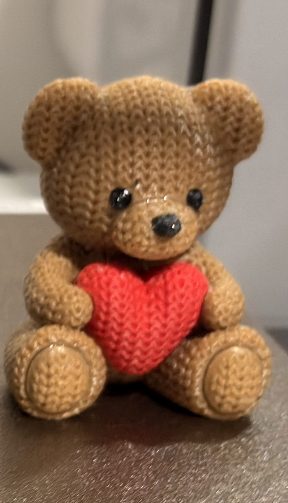 #697 Knitted Valentine's Day Teddy Bear — vue 8
