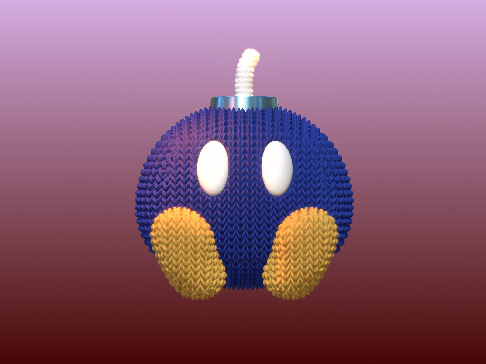 #724 Cute Knitted Super Mario Bob-omb — vue 12