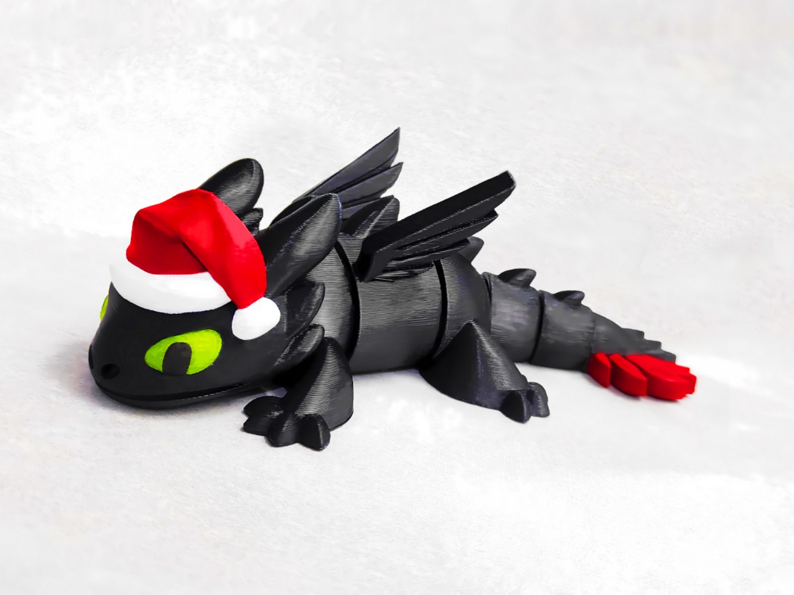 #757 Articulated Christmas toothless Night Fury — vue 3