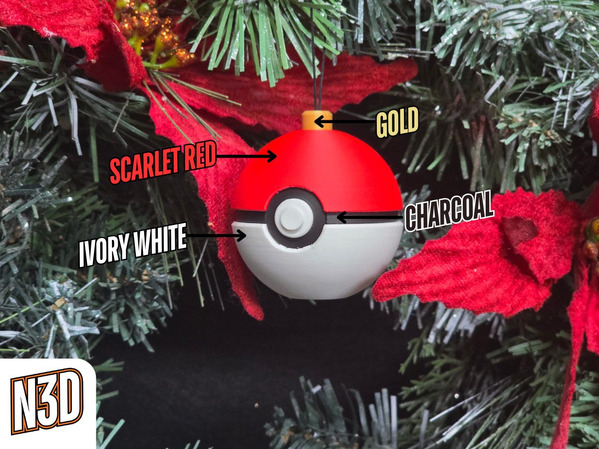 #778 PokeBall Christmas Ornament — vue 10