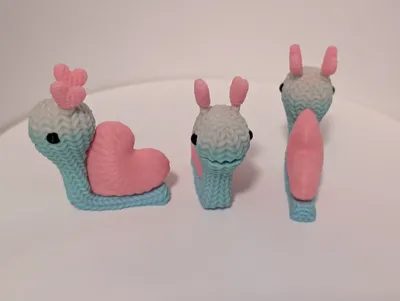 #786 knitted Love Snails — vue 8