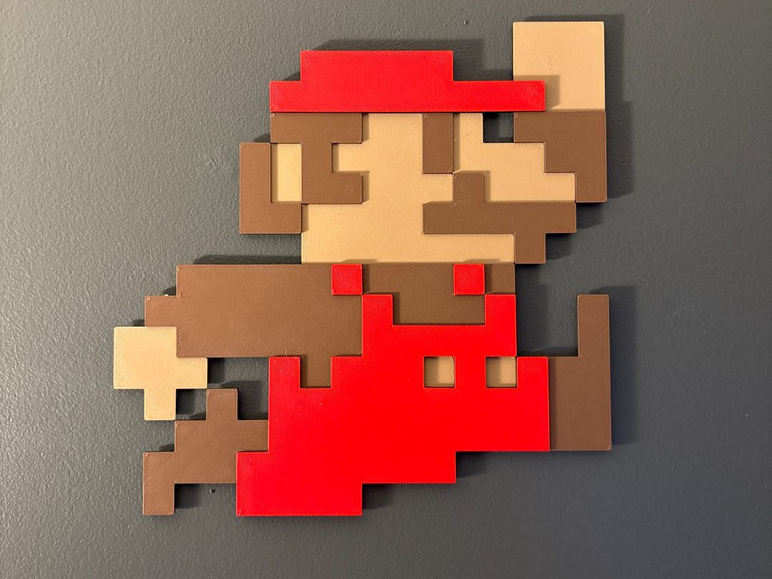 8bit Mario Wall Art — vue 1