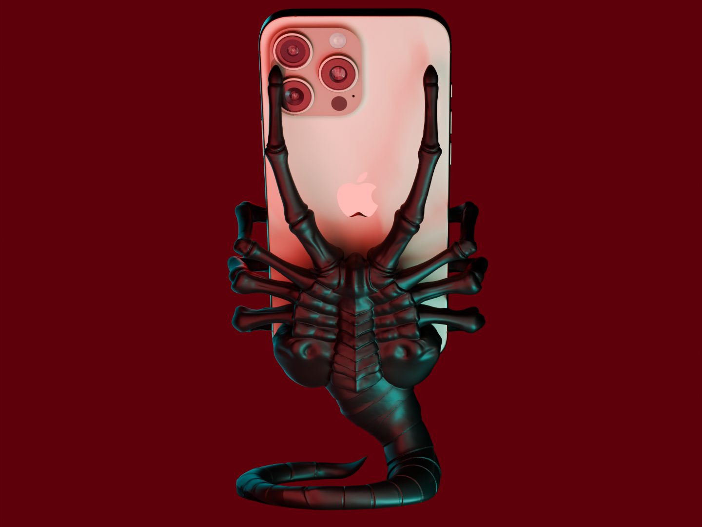 Alien Facehugger Phone Holder — vue 1