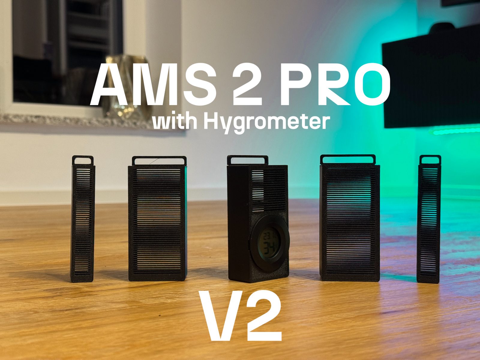 AMS 2 Pro Silica Trockenbox Hygrometer Eckig V2 — vue 1