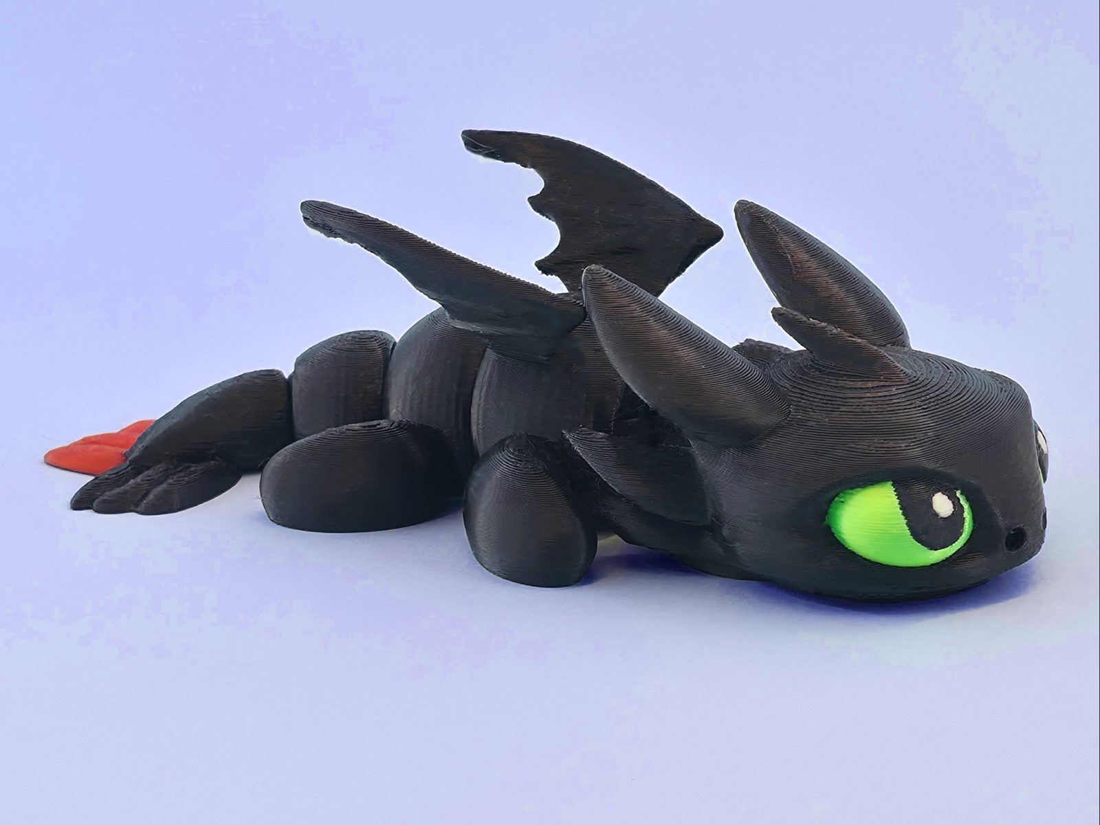 articulated toothless night fury dragon — vue 1