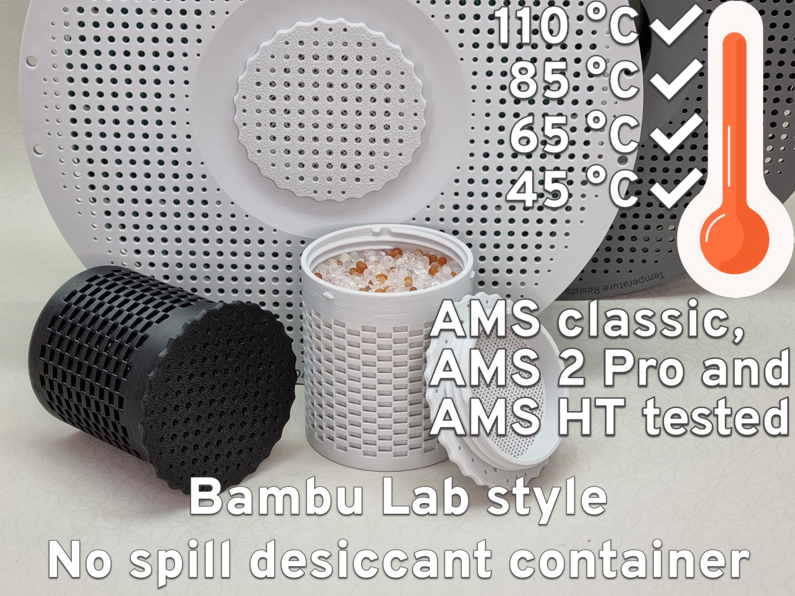 Bambu Style Silica Desiccant Core⧸NoSpill Sturdy — vue 1