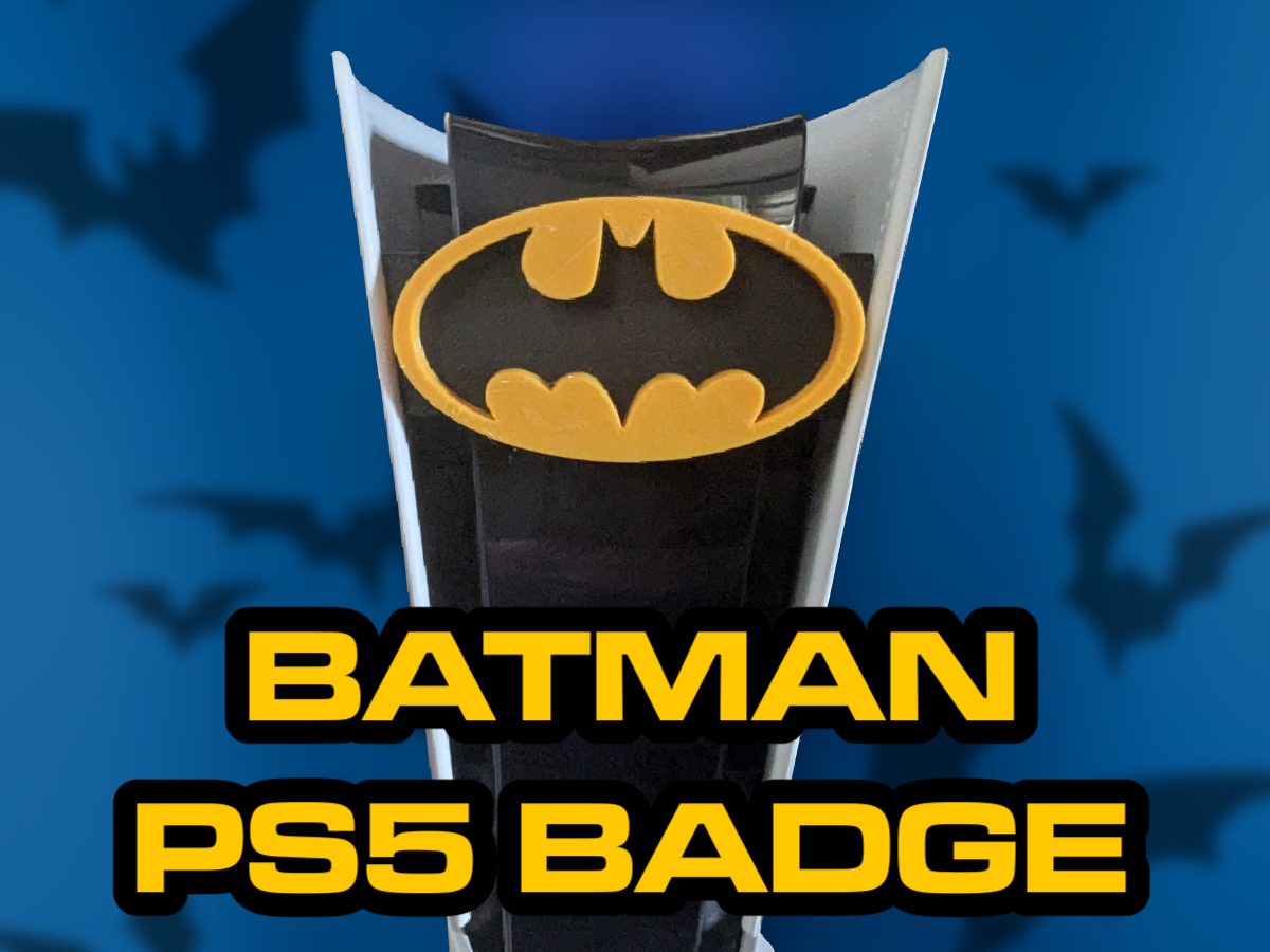 Batman PS5 Badge — vue 1