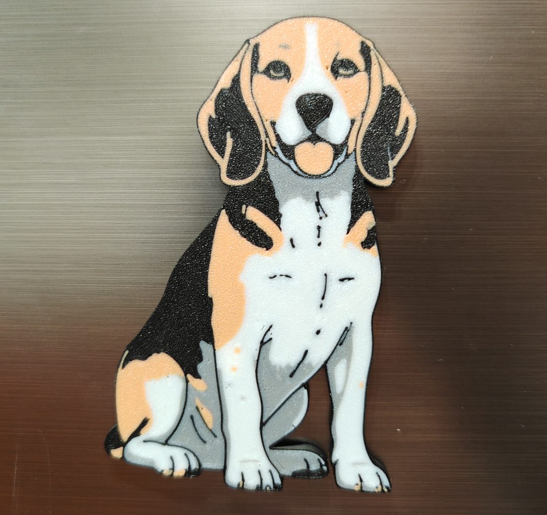 Beagle dog magnet — vue 1