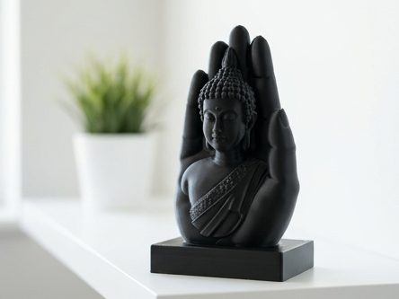 Buddha Hand Sculpture - Spiritual Meditation Decor — vue 1