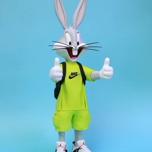 Bugs Bunny Urban Vibes – Version 2 Fan Art (Multi-parts 3MF) — vue 1