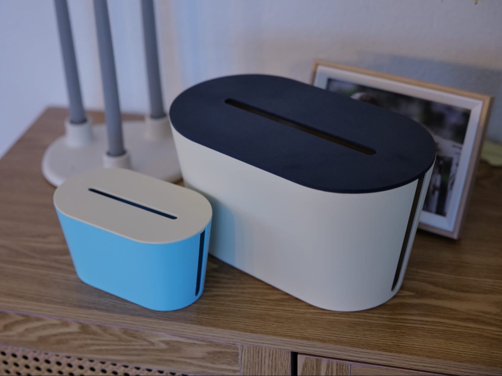 Cable Management with Lid and resizable — vue 1