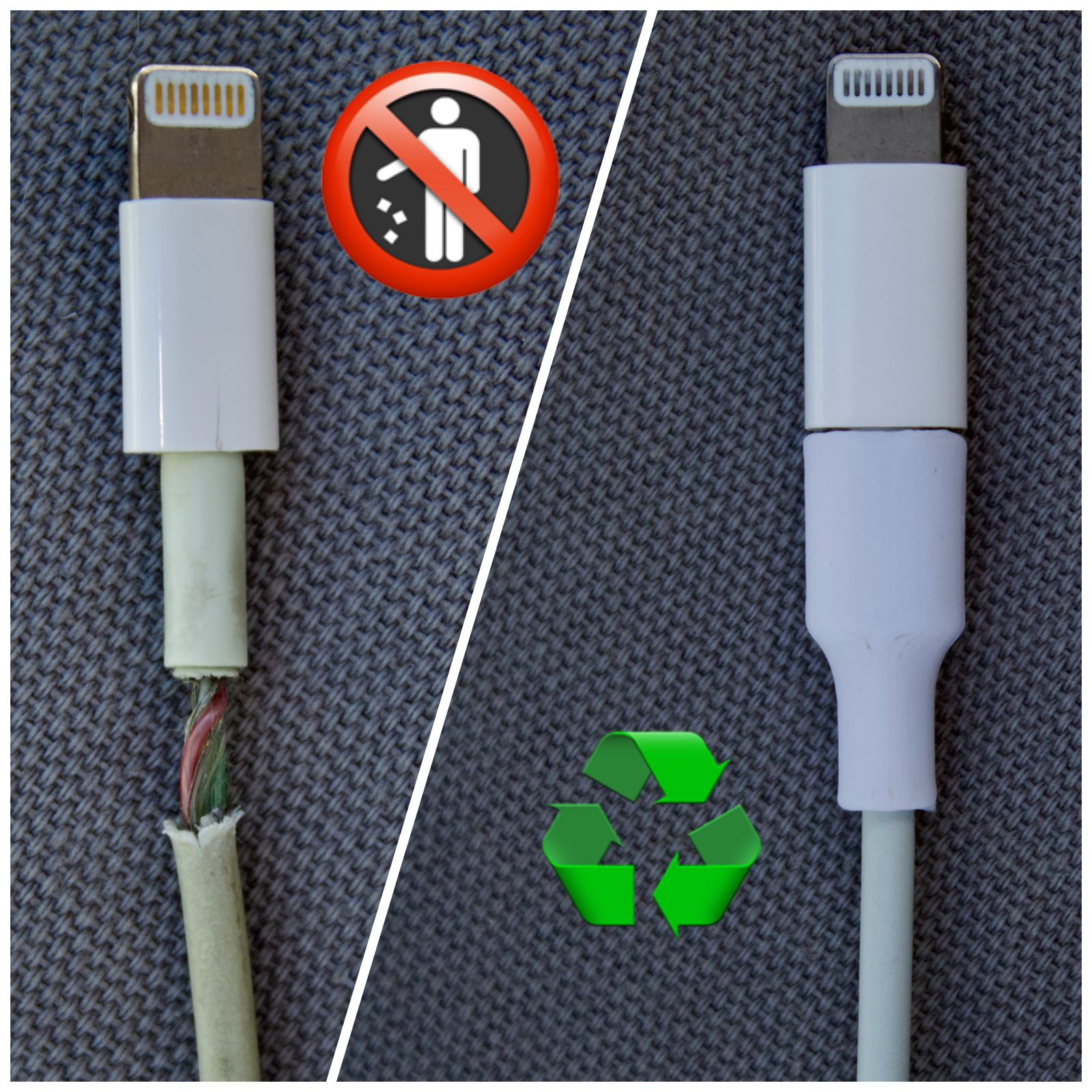 Cable Repair and Protect for Apple iPhone and Samsung [lightning+usbc] — vue 1