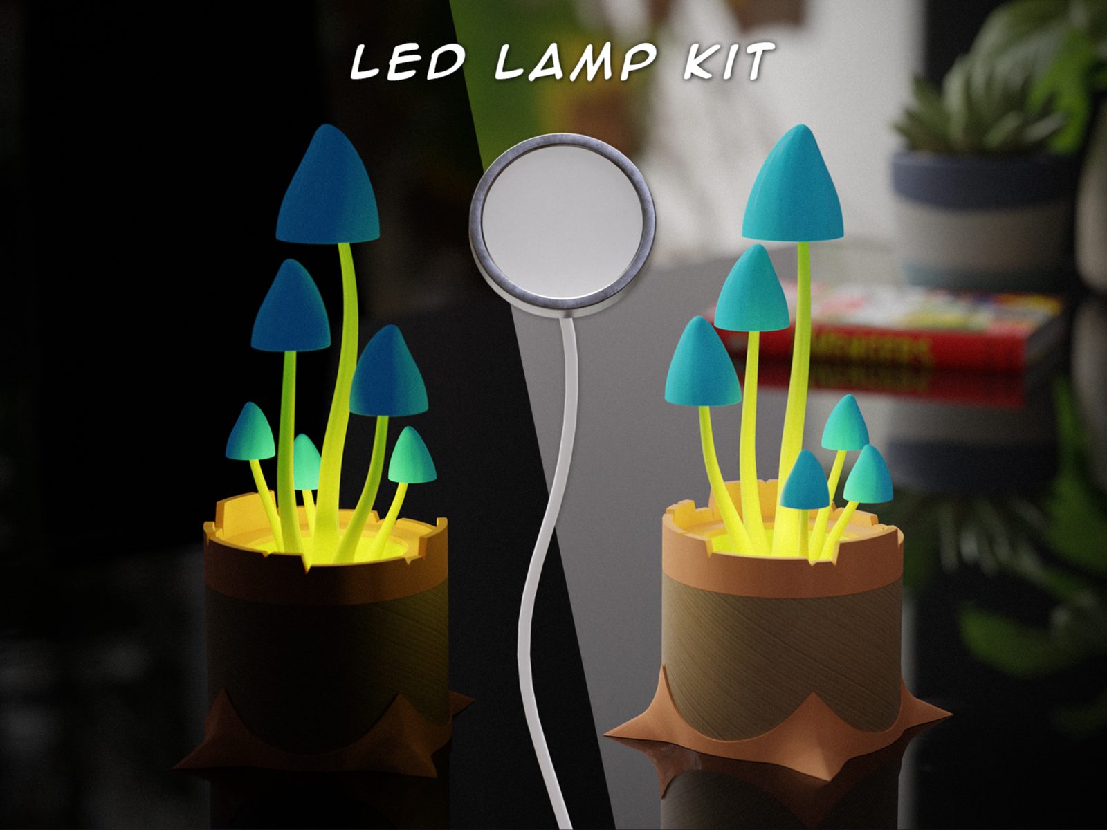 Cardboard Tree Trunk Light — vue 1