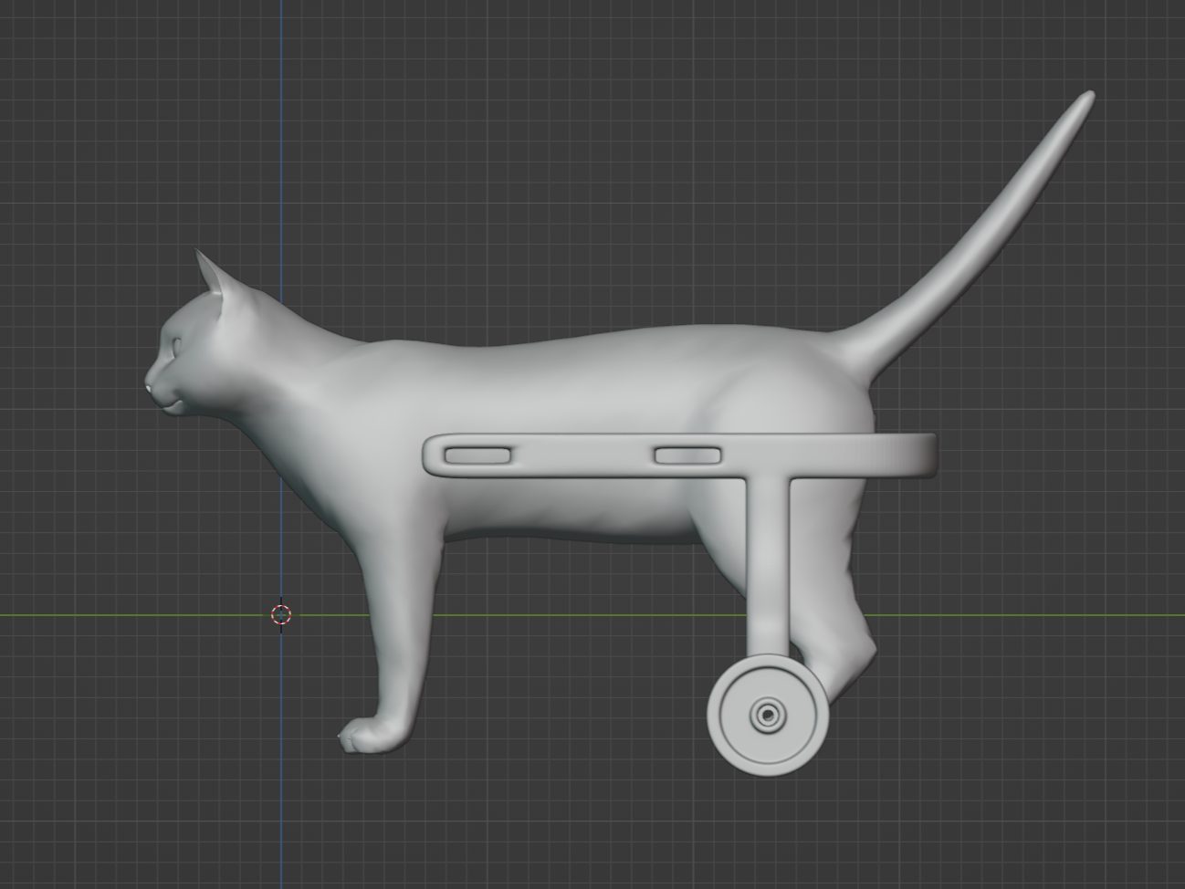 Cat Wheelchair — vue 1