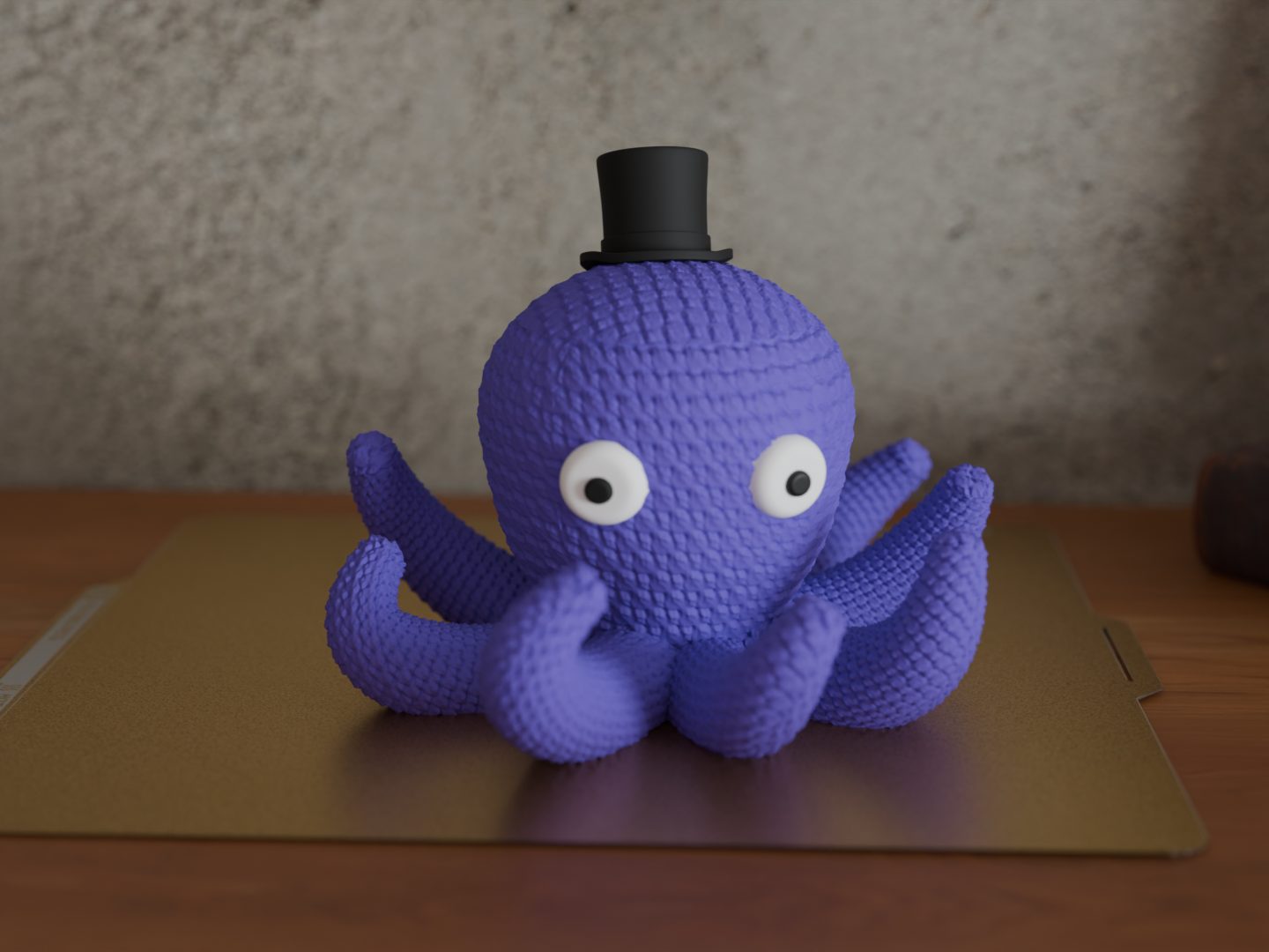 Crochet Octopus Jewellery Stand/Box — vue 1