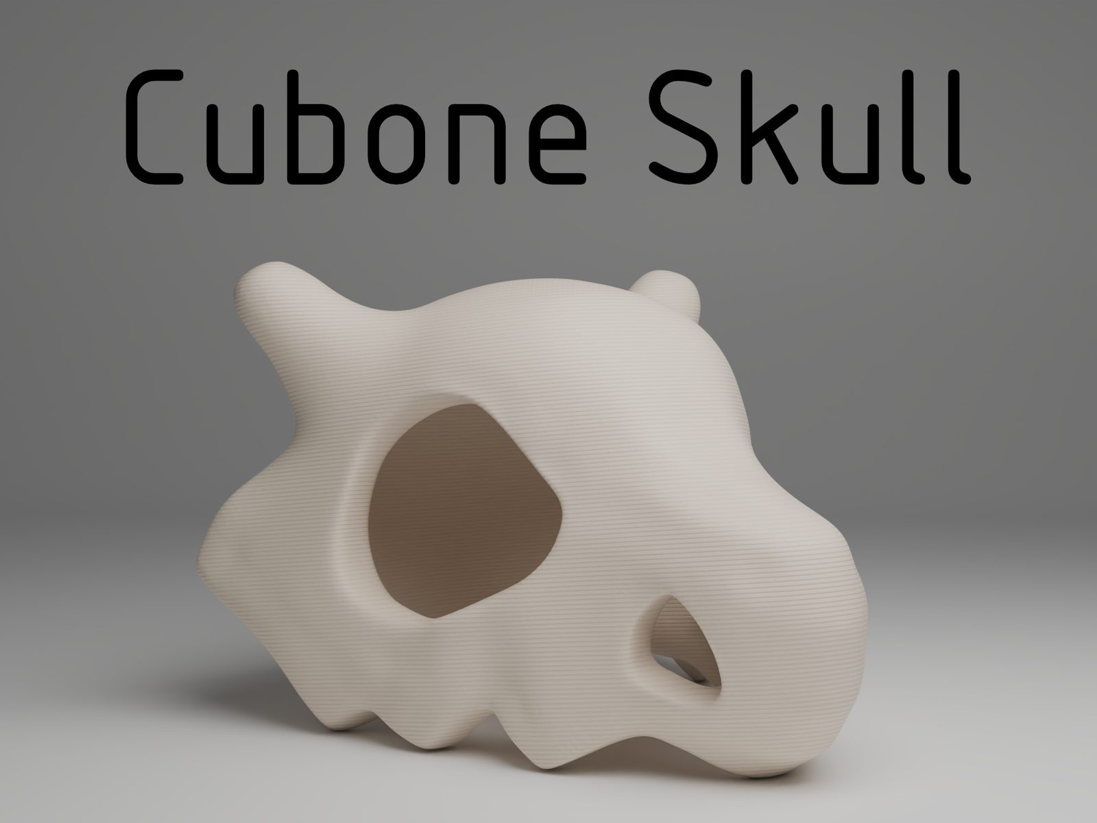 Cubone Pokemon Skull — vue 1