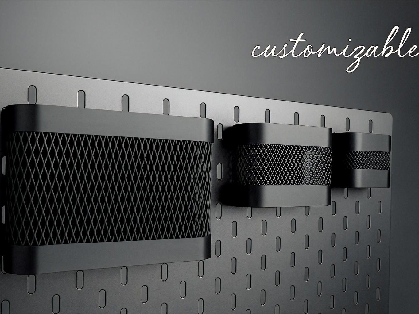 Customizable IKEA Skadis Storage — vue 1