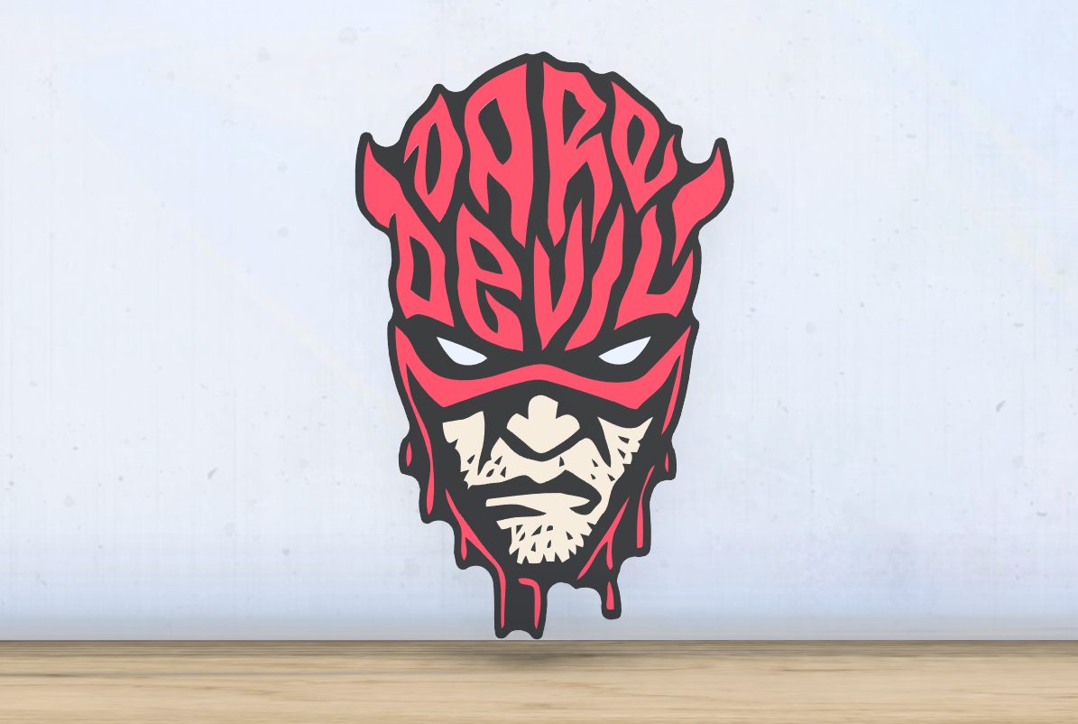 Daredevil - Layered - Word Wall Art — vue 1