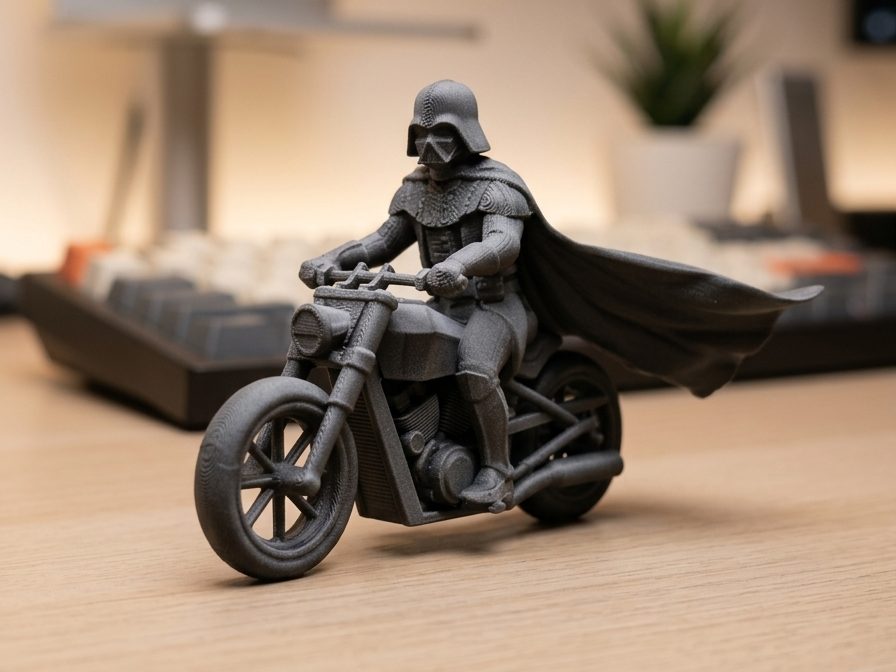 Darth Vader Riding a Motorcycle Display! — vue 1
