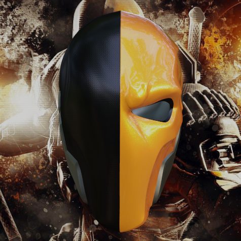 DeathStroke Arkham Knight Inspired Helmet — vue 1