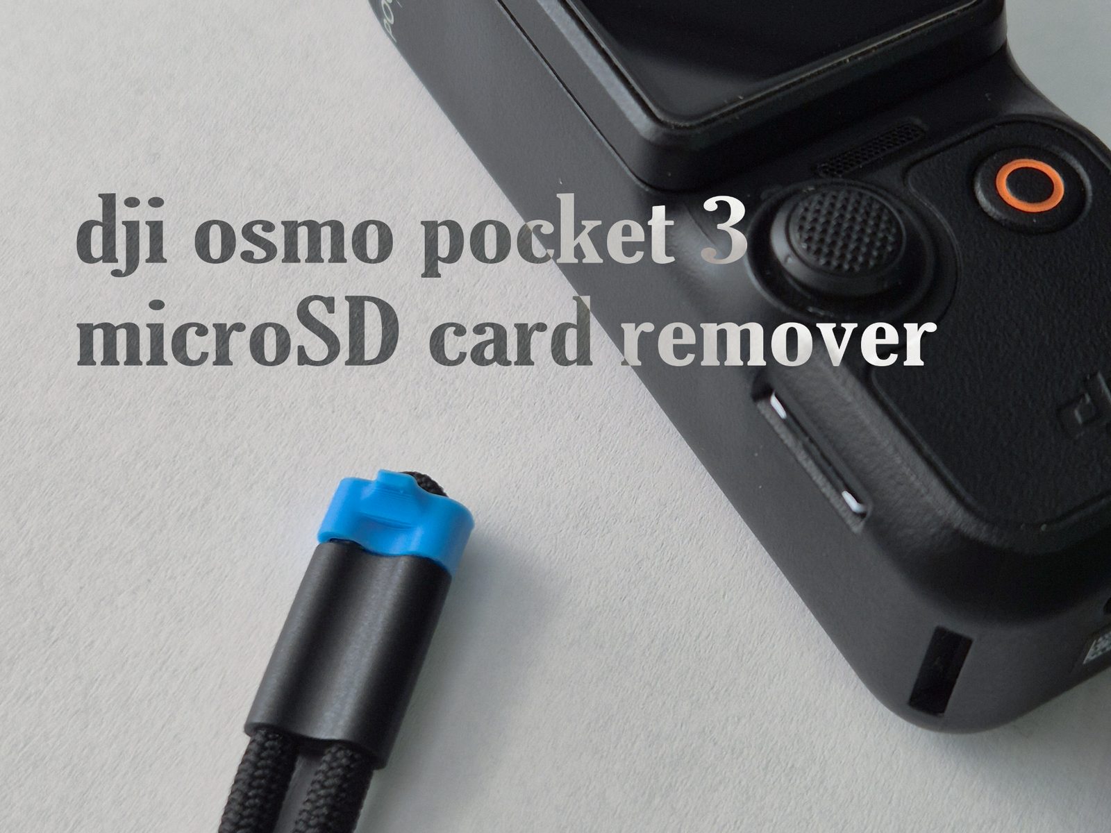 dji osmo pocket 3 microSD card remover — vue 1