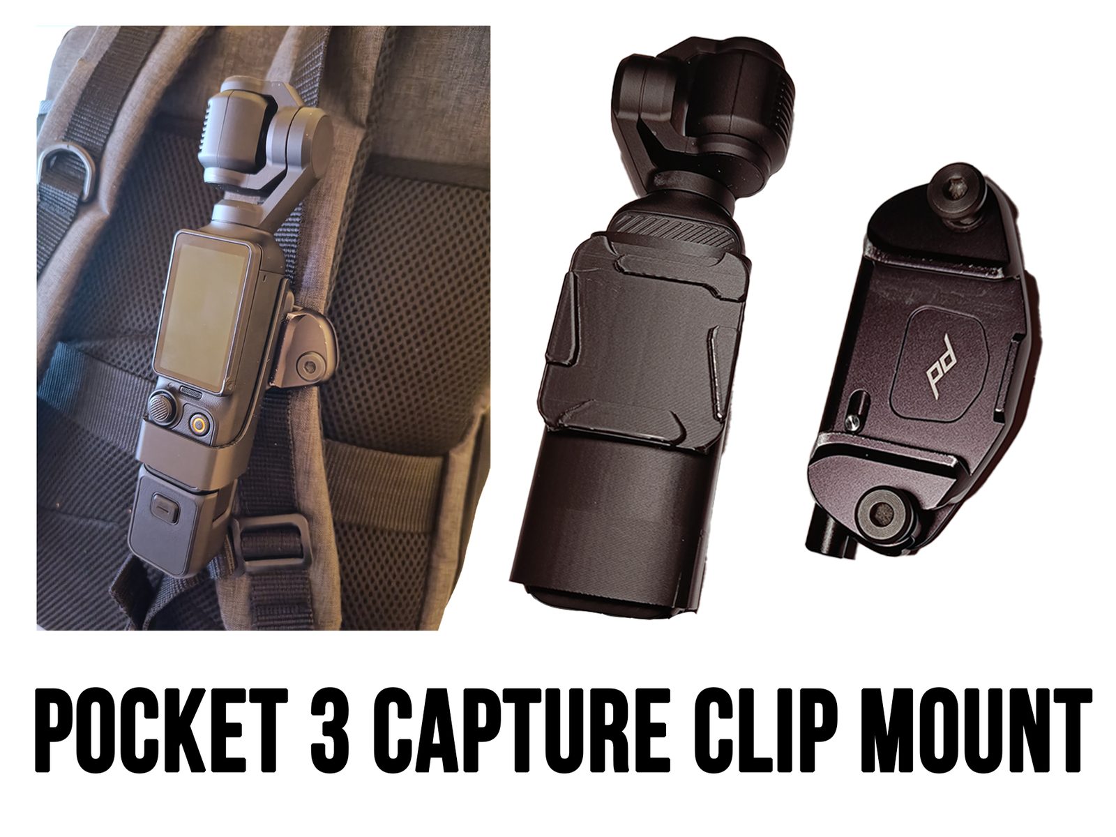 DJI Osmo Pocket 3 Peak Design Capture Clip Mount — vue 1