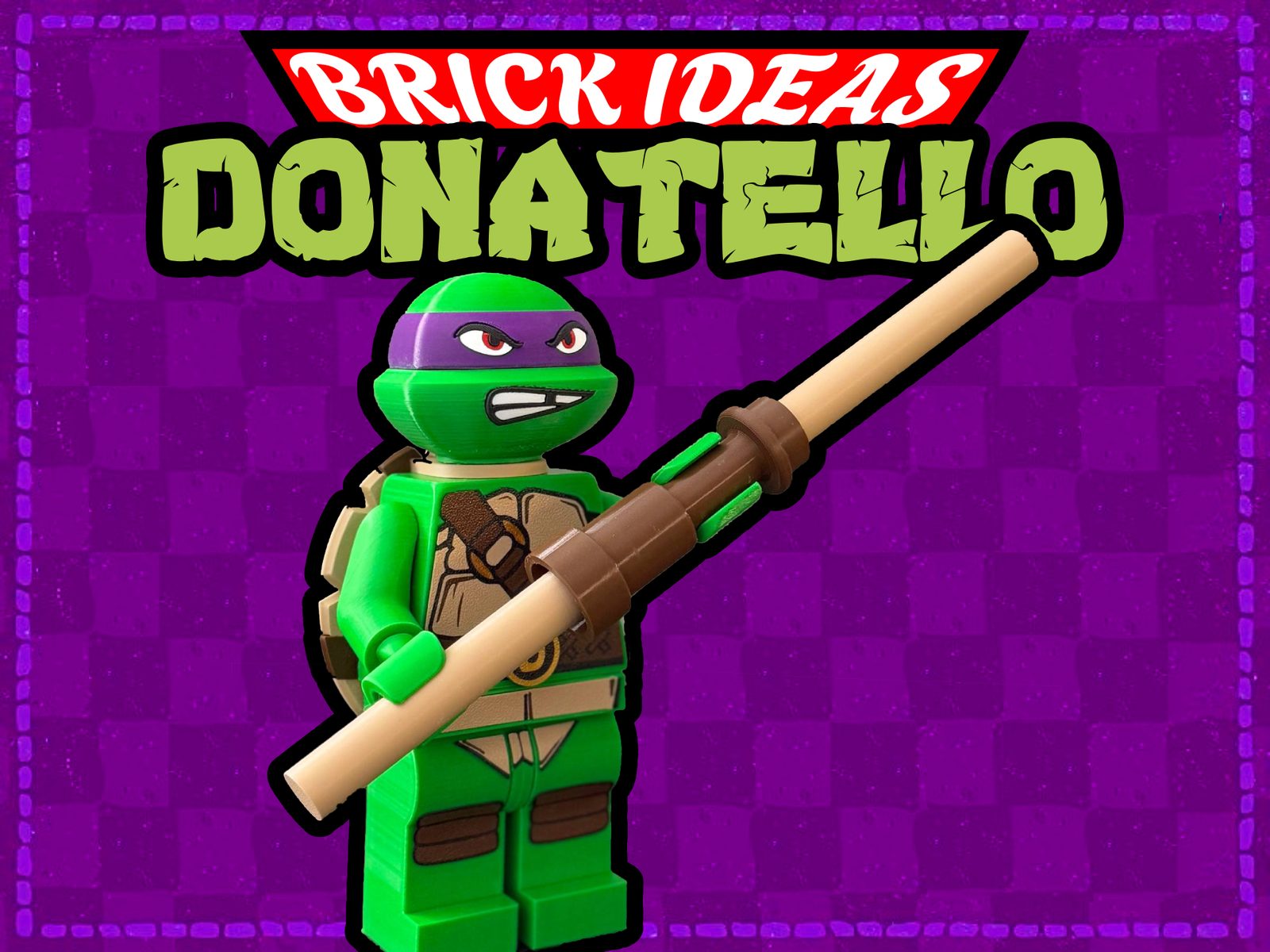 Donatello NinjaTurtles brick-style - 500% — vue 1