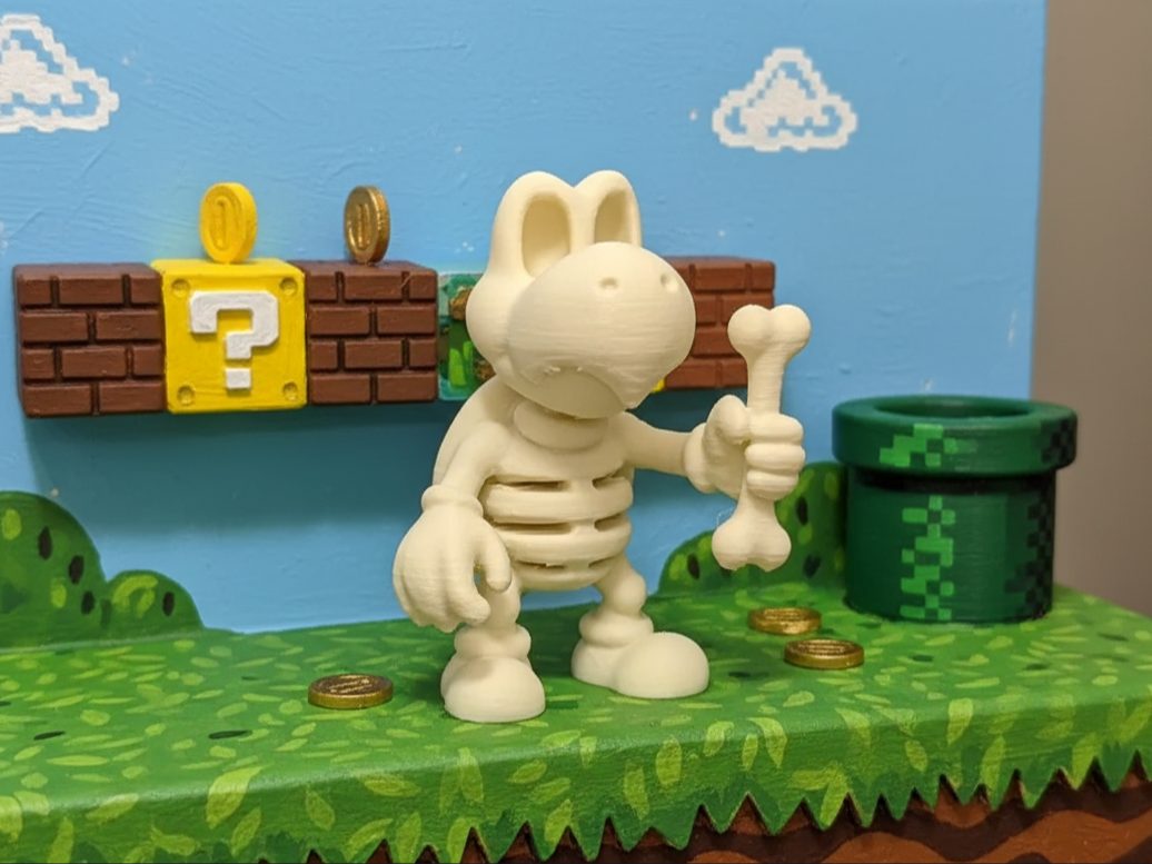 Dry Bones with Bone in Hand (from Super Mario) — vue 1
