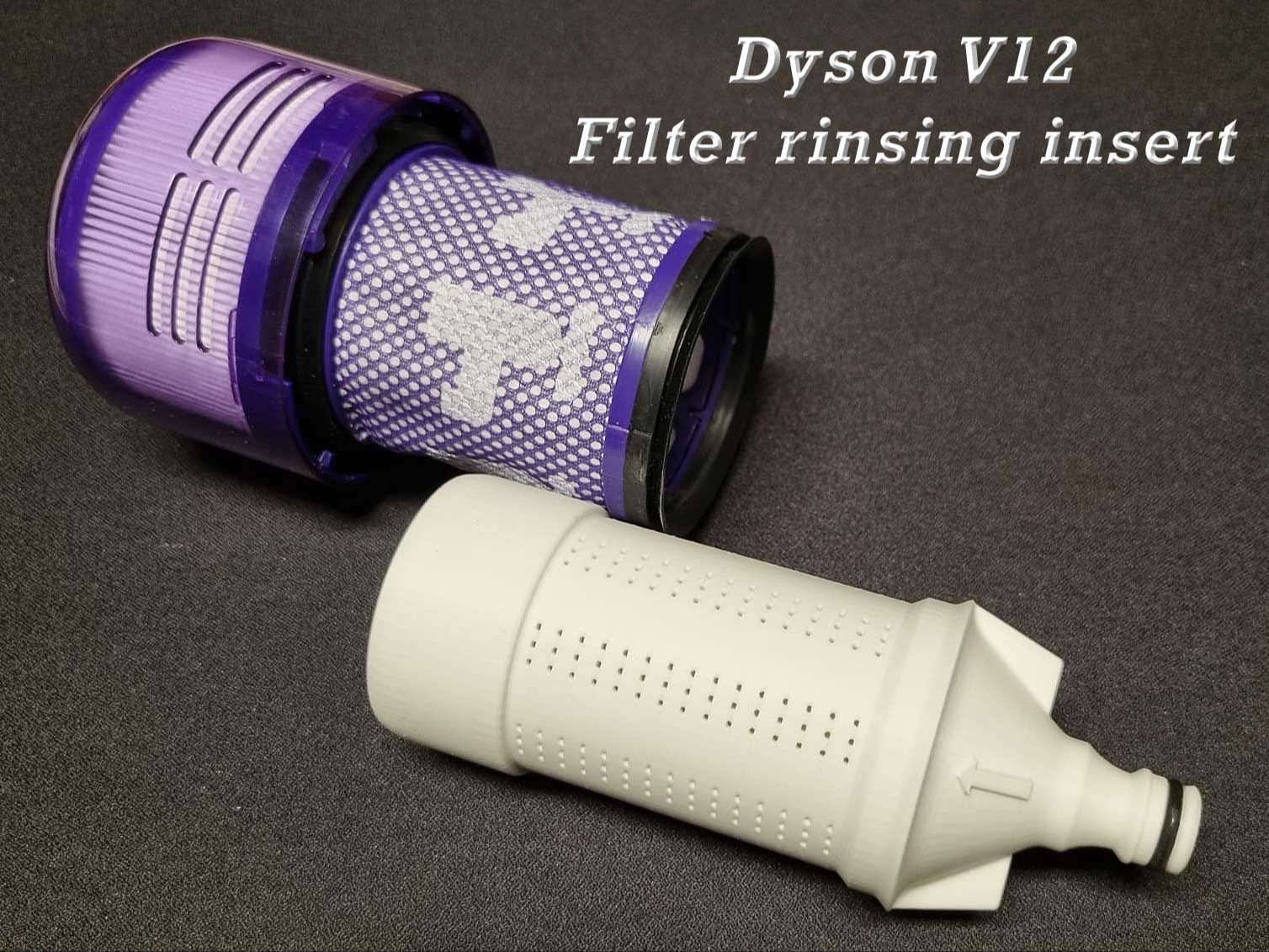 Dyson V12 - Filter rinsing insert — vue 1