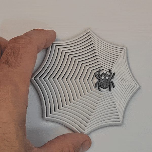 Fidget Spiderweb Twist with 4 pins — vue 1