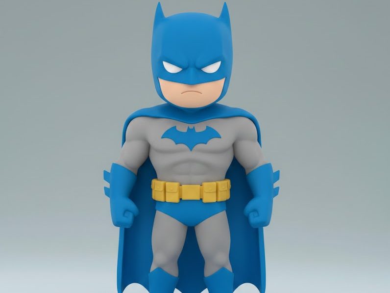 Figura de Batman Chibi Multicolor — vue 1