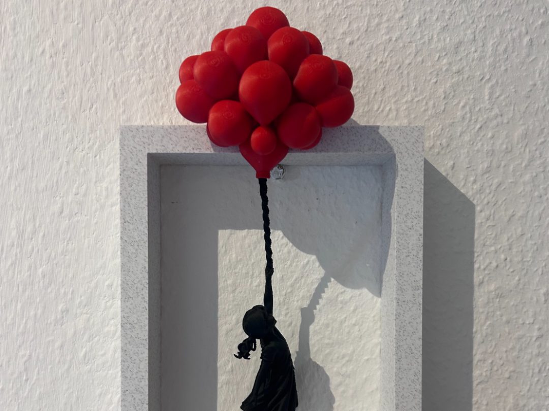 Floating Balloon Girl - Banksy Inspired Art — vue 1