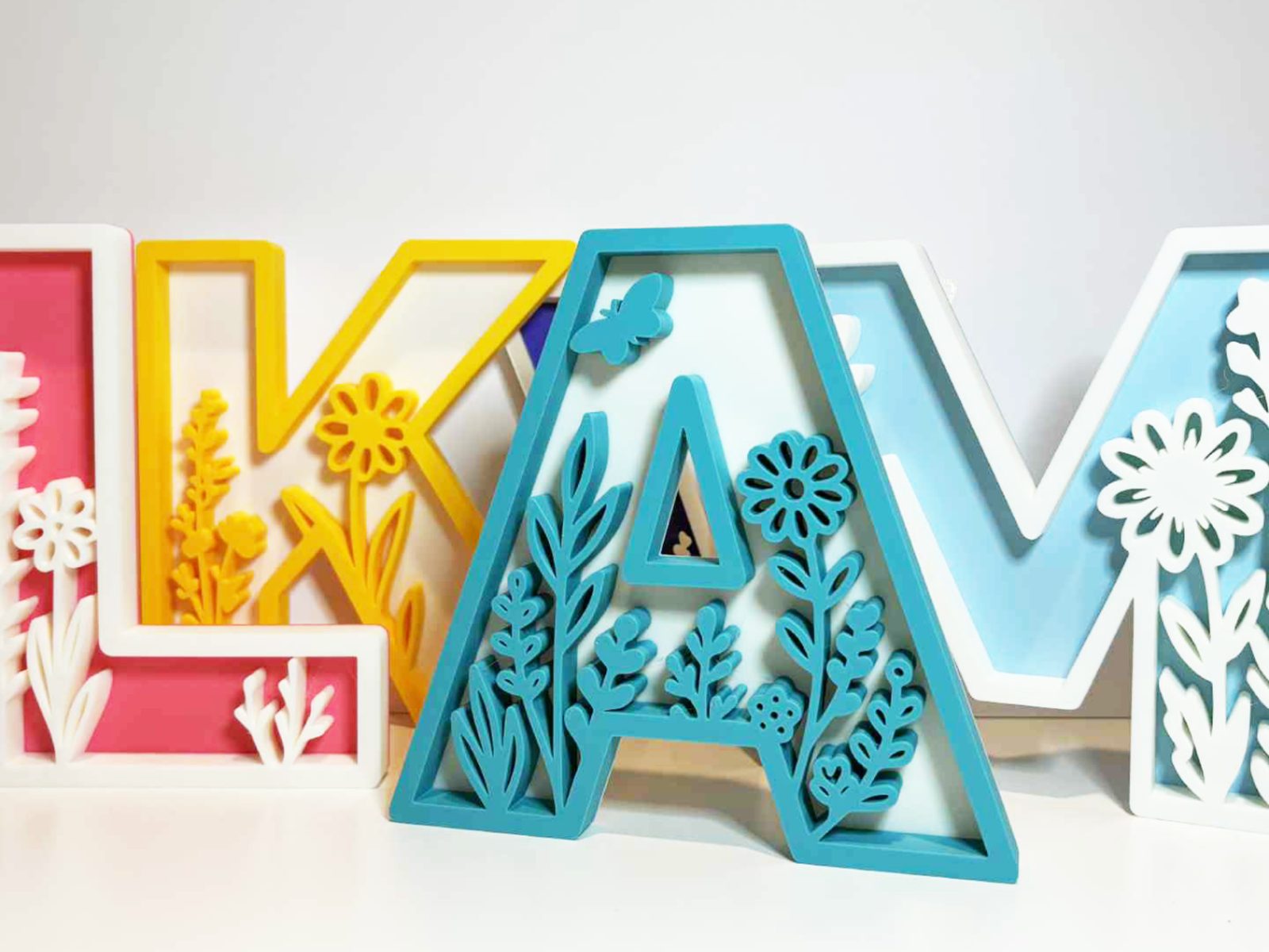 Floral Decor Letters — vue 1