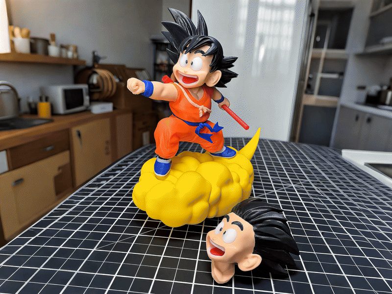 Flying Goku Multicolor - Snap-Fit (No Levitation) — vue 1