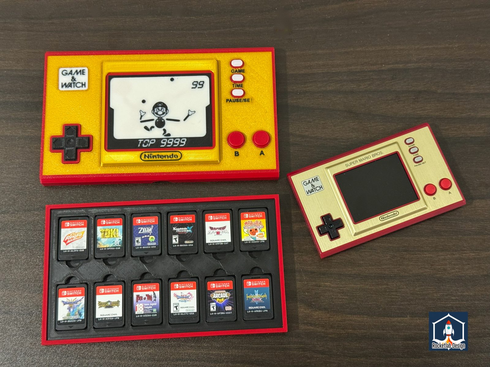 Game & Watch Nintendo Switch Game Card Storage Box — vue 1