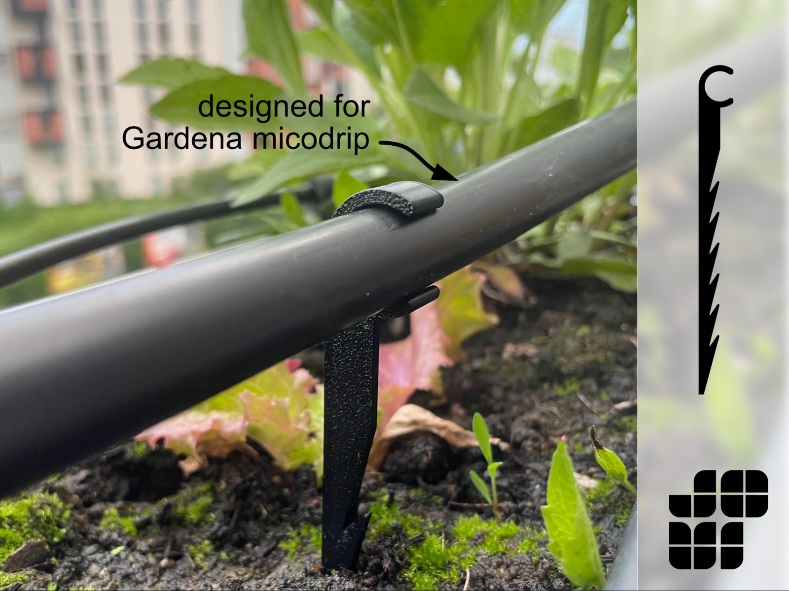 Gardena Microdrip - pipeholder (13mm / 1/2") — vue 1