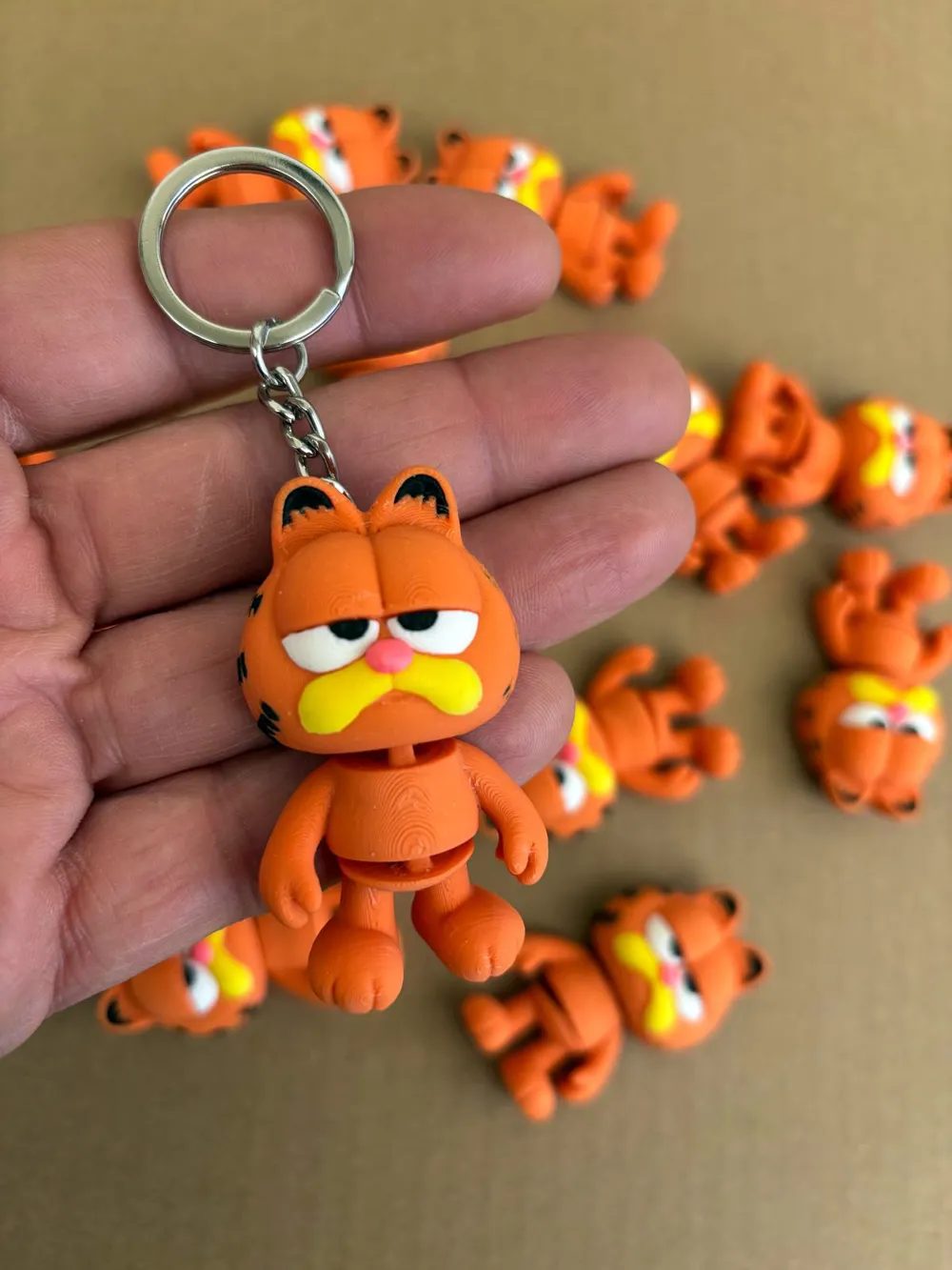 Garfield Mini Flexi – Articulated Cartoon Keychain — vue 1