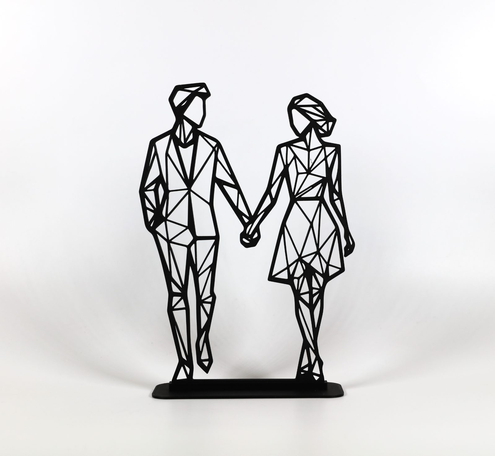 Geometric Low Poly Valentines Couple — vue 1
