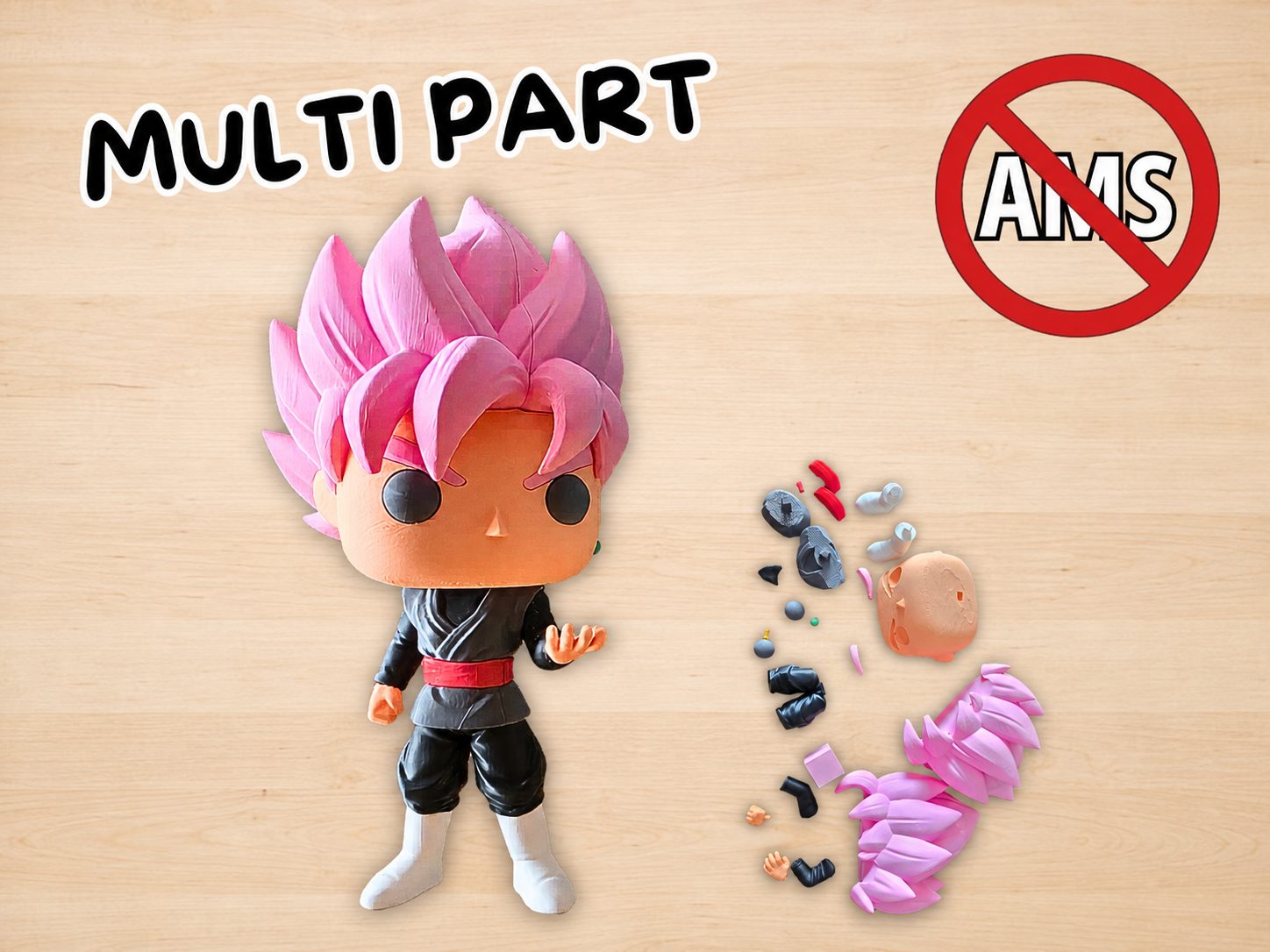 Goku Black Rose Funko 28cm. - Easy Assembly — vue 1