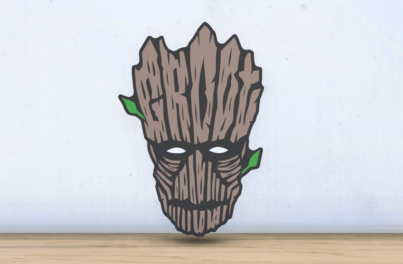 Groot - Layered - Word Wall Art — vue 1