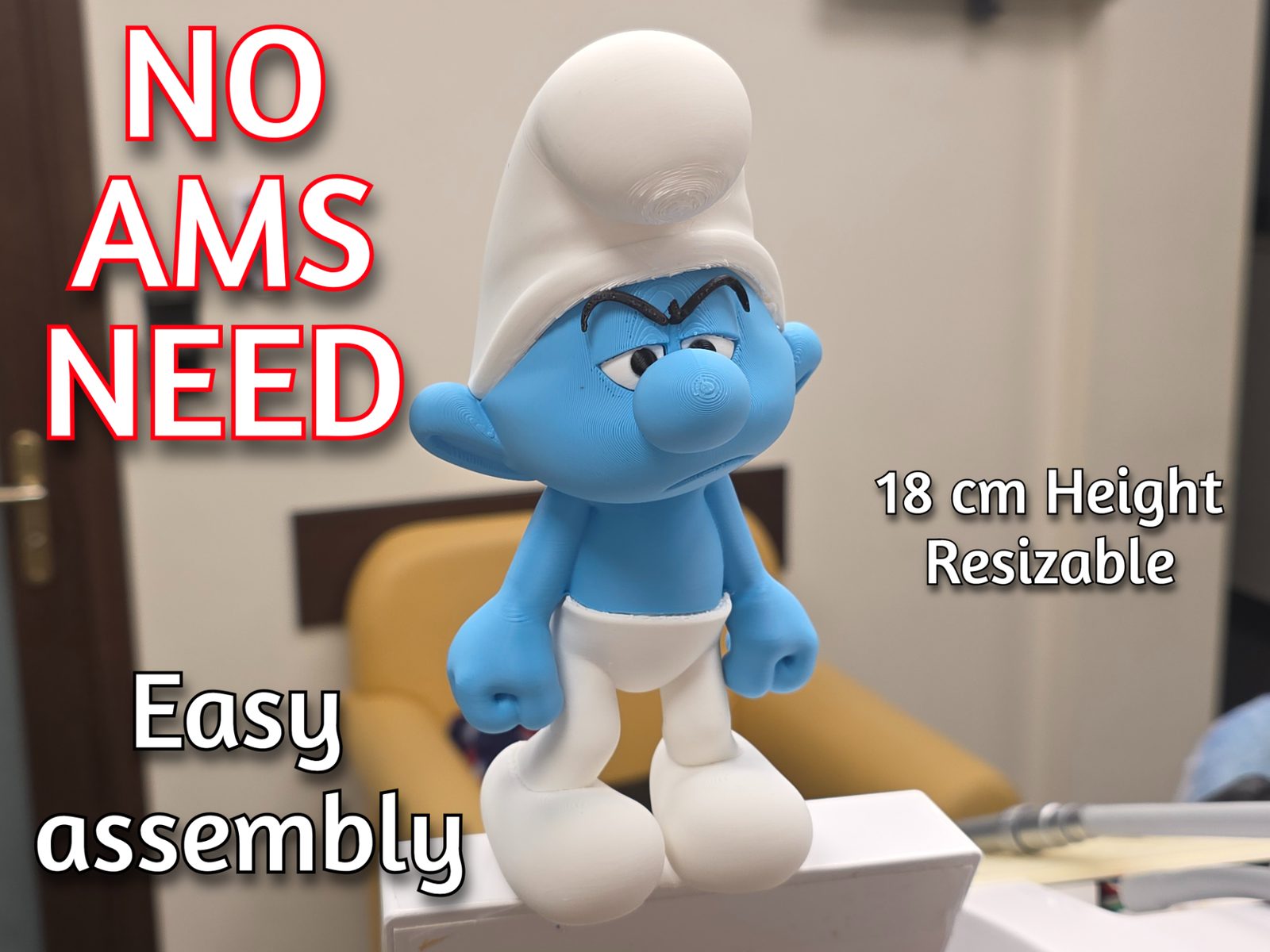 Grouchy Smurf - - Easy assembly — vue 1