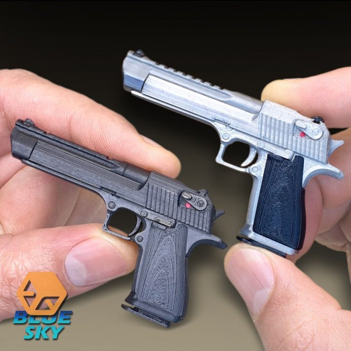 Gun desert-eagle-CUBE Blue Sky — vue 1